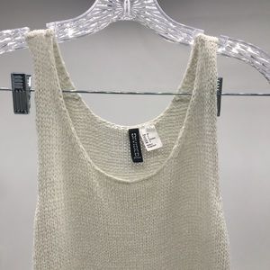 Worn once, knit cream top
